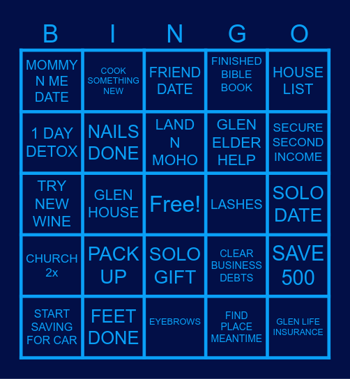 JUNE Bingo Card