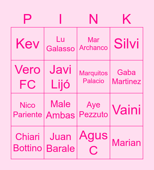 BLEENGO Bingo Card