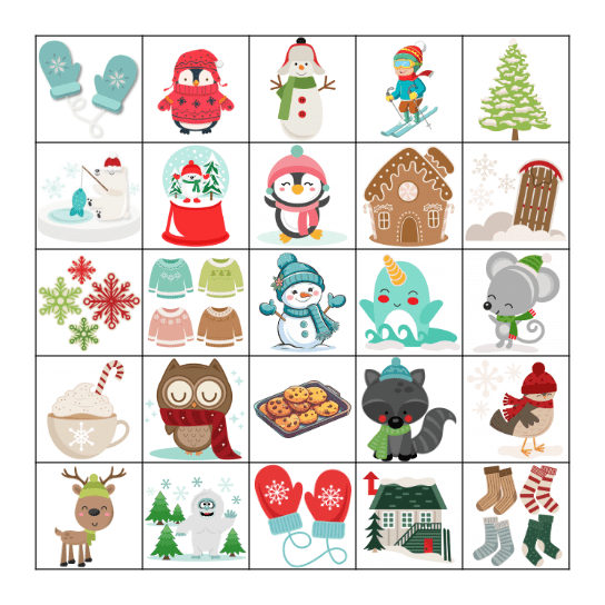 Winter BINGO Card
