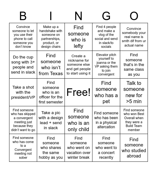 Bingo Card