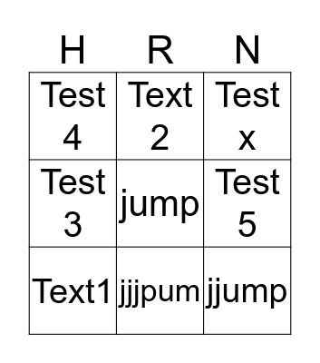 NAAAHR Conference 2016 Bingo Card