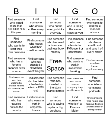 FMA Bingo Card