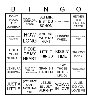 MB #74 - POP'S BEST Bingo Card