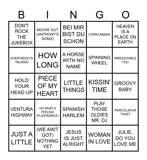 MB #74 - POP'S BEST Bingo Card