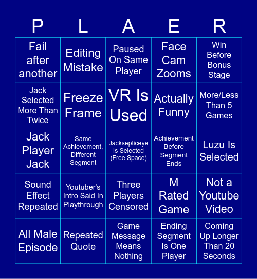 Polaris: Player Select (Season 1) Bingo Card
