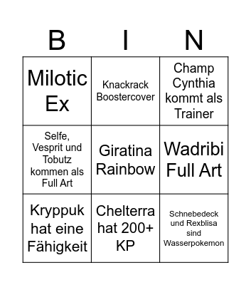 KingJulian🦎 Bingo Card