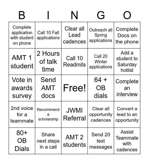 Thank Goodness It's Bingo: TGIB Bingo Card