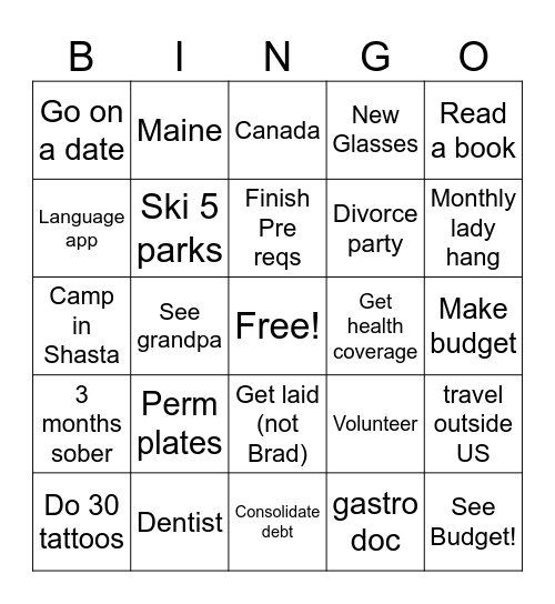 Dingo Bingo Card