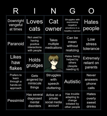 Riku Sasaki Bingo Card