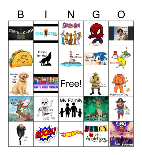 Leland’s Jams Bingo! Bingo Card