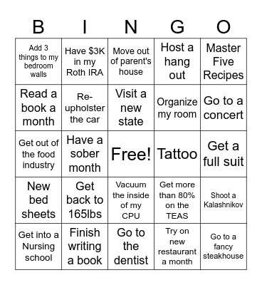 2025 Bingo Card