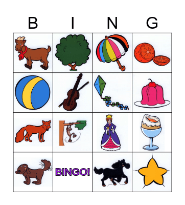 FH1 Aa-Zz pictures Bingo Card