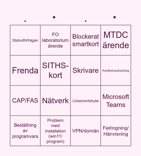 ･:𝐅𝐫𝐞𝐝𝐚𝐠𝐬𝐛𝐢𝐧𝐠𝐨:･ Bingo Card