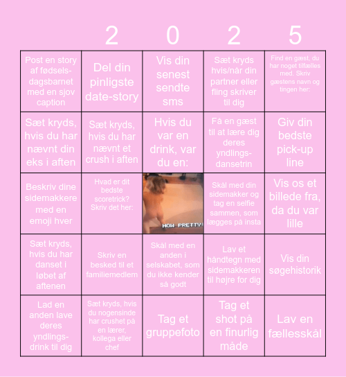 Sarahs fødselsdags bingo Card