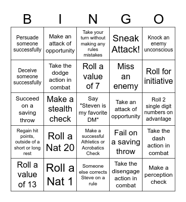 Jeroen Bingo Card