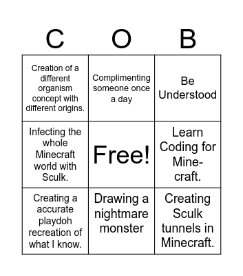 COBB Bingo Card