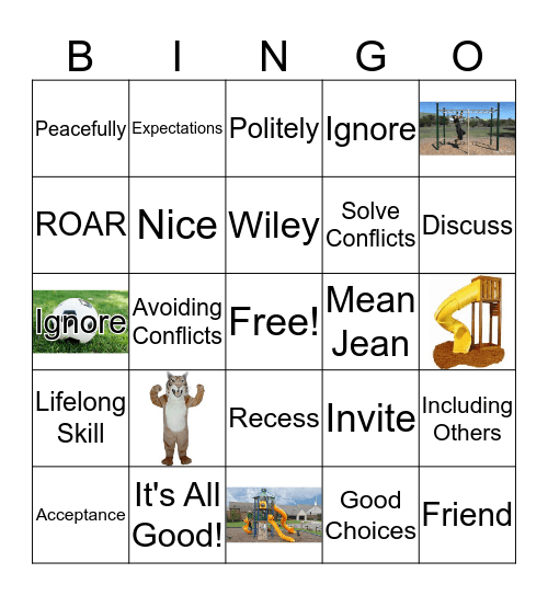 Recess: It's All Good! Bingo Card