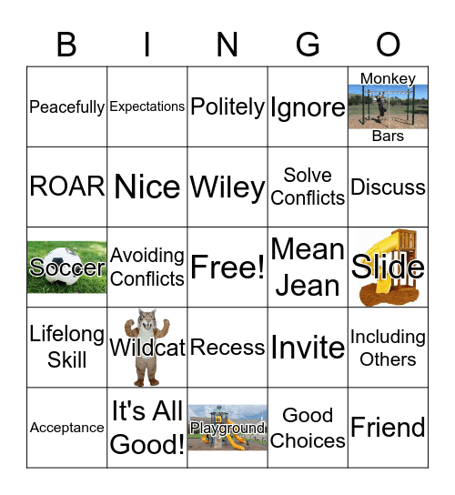 Recess: It's All Good! Bingo Card