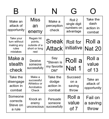 Jeroen Bingo Card