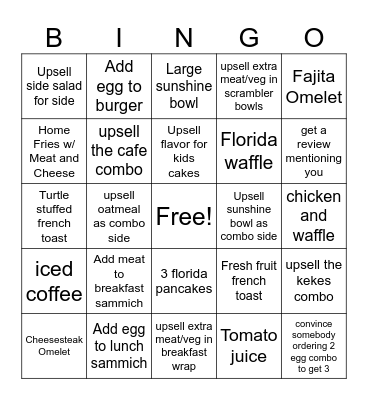 Server Bingo Card