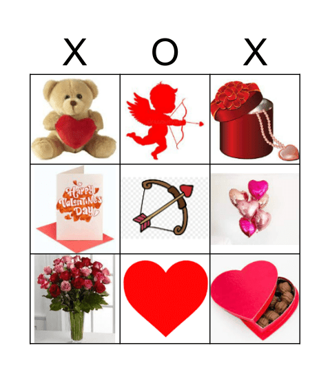 Valentine Bingo 3x3 Bingo Card