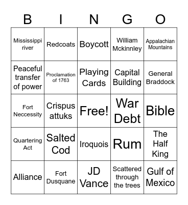 January Review with Fox 🦊 Bingo Card