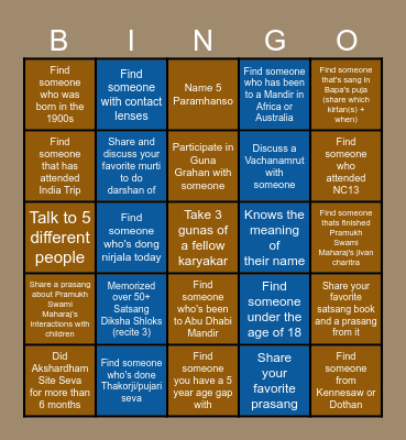 Bal Coordinators Icebreaker! Bingo Card