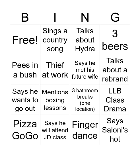 Sufi Bingo Card Bingo Card