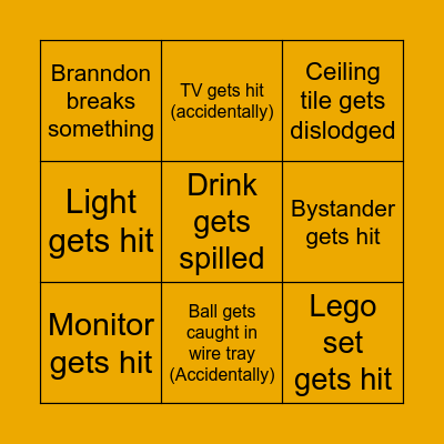 Basketball Bingo Card