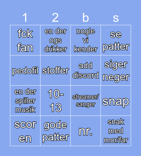 DRUK LEJ OME.TV Bingo Card