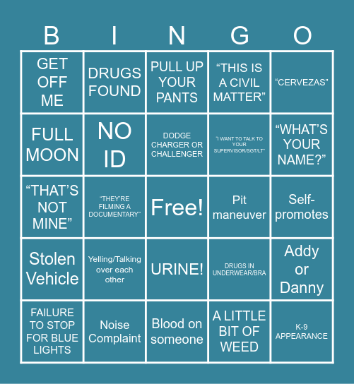 1/24/25 OPL Bingo Card
