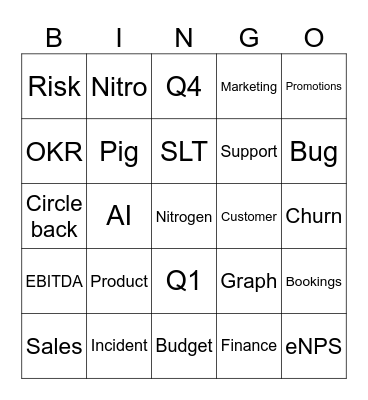 COA Pulse Bingo Card