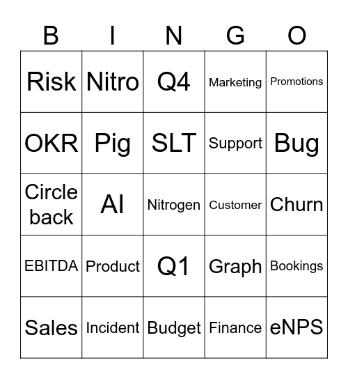 COA Pulse Bingo Card