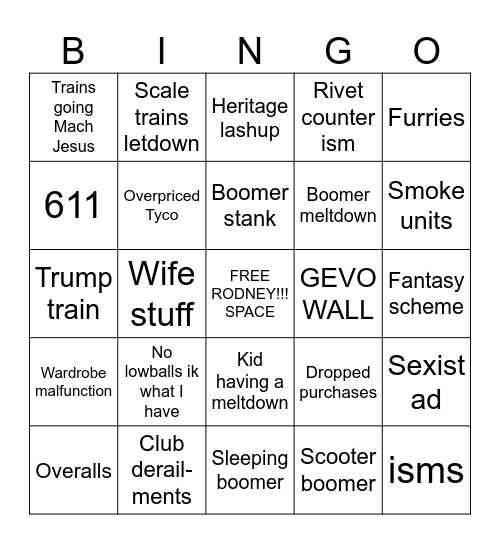 Springfield 2025 Bingo Card