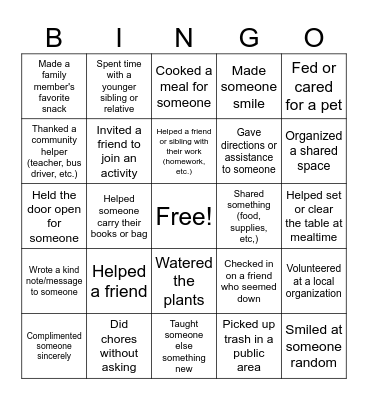 Devotion Bingo! Bingo Card