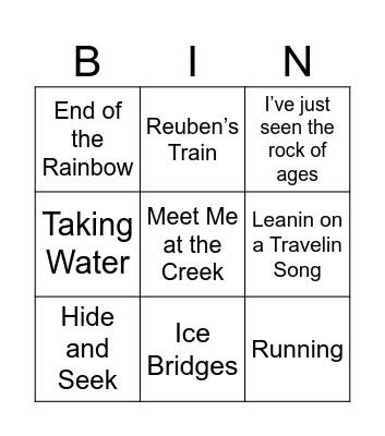 1/24 Bingo Card