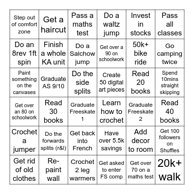 2025 Bingo! Bingo Card