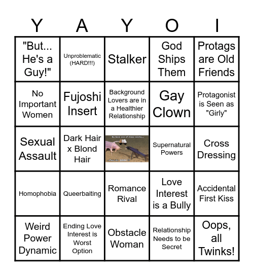 YAOI BINGO UPDATED Bingo Card