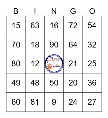 BINGO MULTIPLICACIÓN Bingo Card