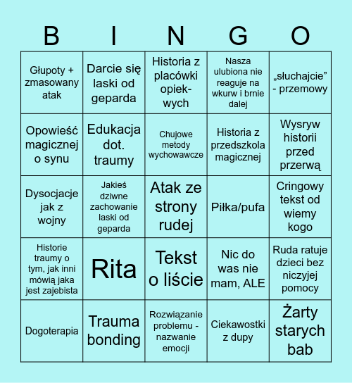 Podyplomówa Bingo Card