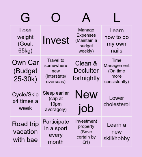 2 0 2 5    B I N G O Bingo Card