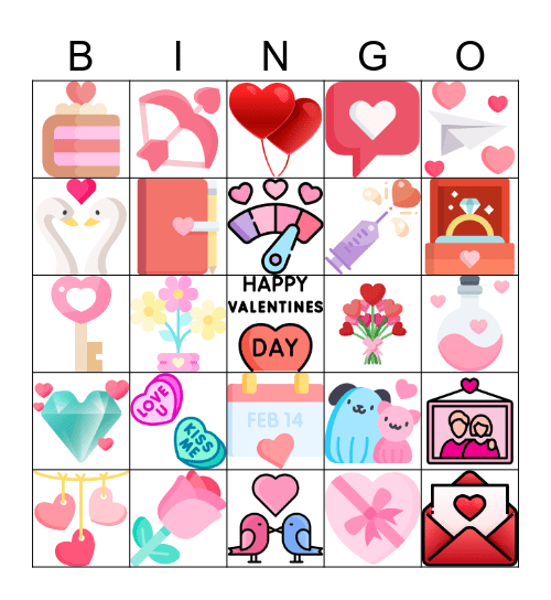 Valentines PNO Bingo Card