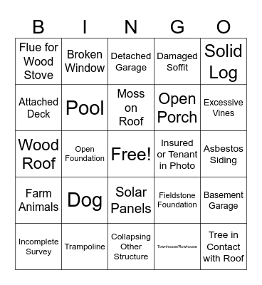 Survey Review Bingo! Bingo Card