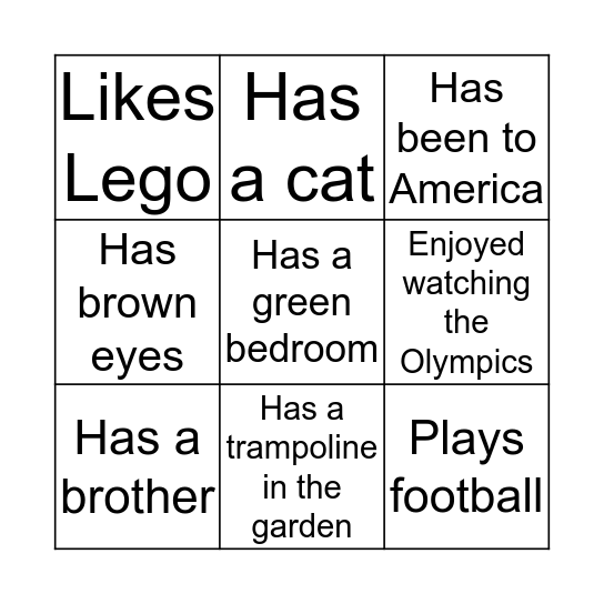 Bingo Card