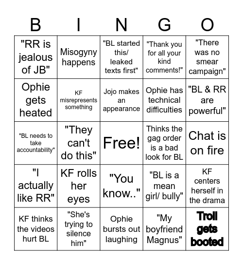 Flaa-bingo Card