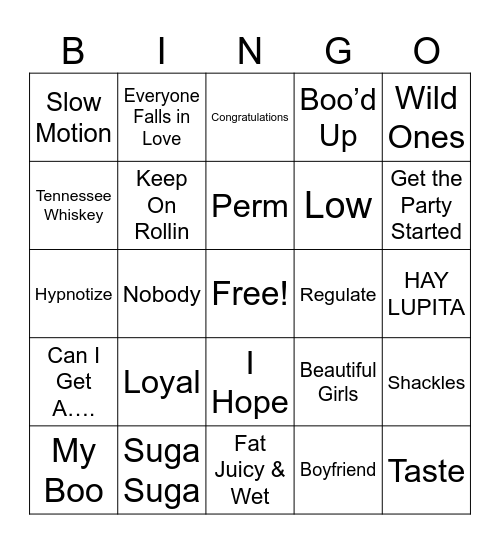 💕💕 Rosie‘s Birthday 💕💕 Bingo Card