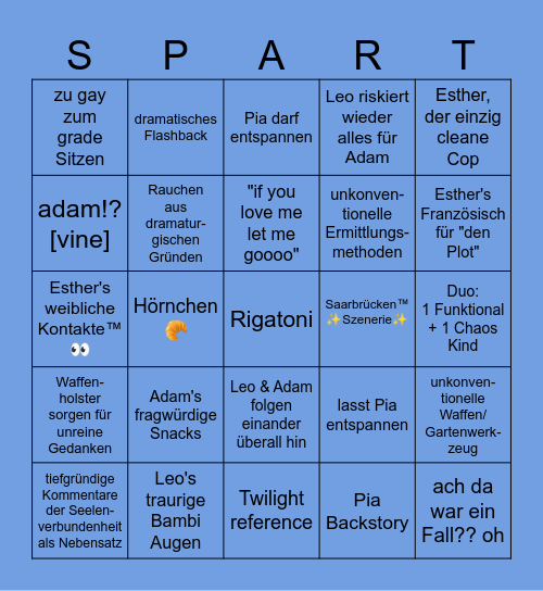 Spatort Bingo Card