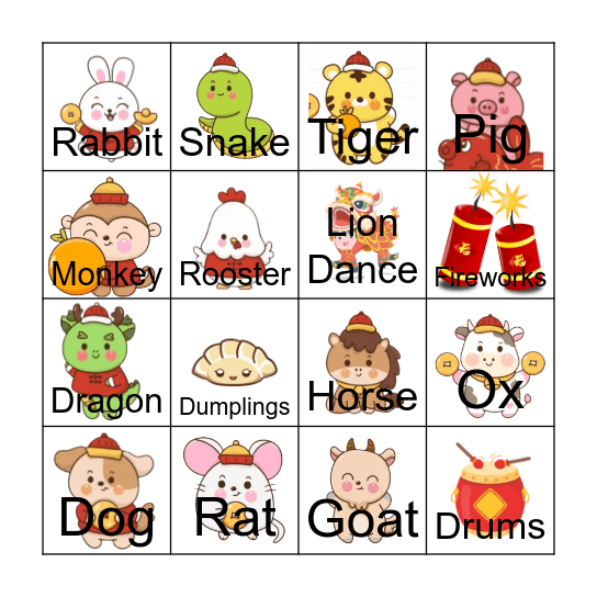 CNY BINGO Card