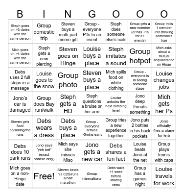 GLEN2025 BINGOLULU Bingo Card