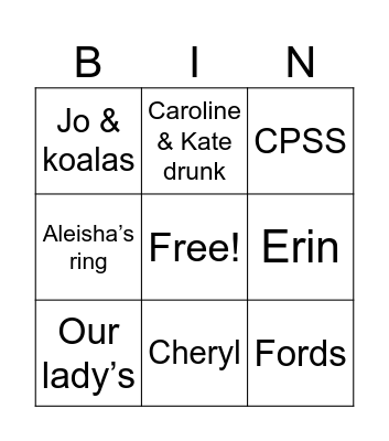 Bingo Card